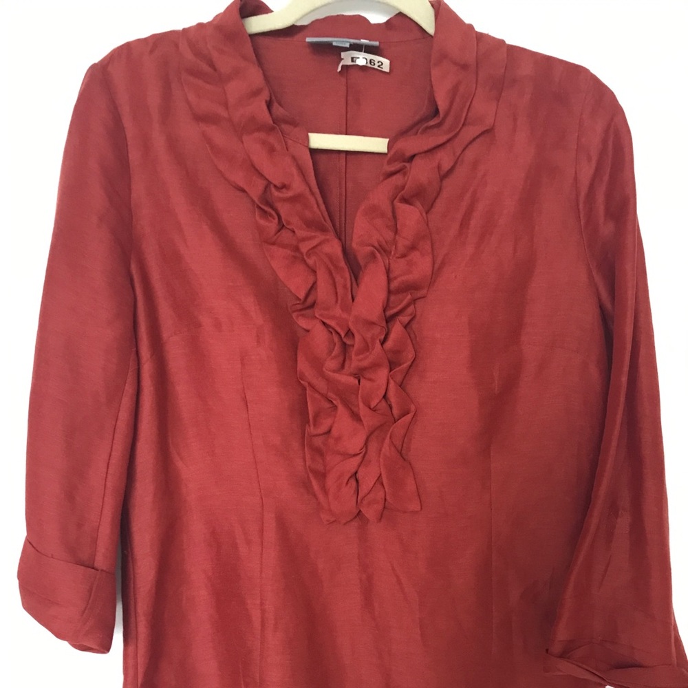Vtg Classiques  Entier Linen silk blend blouse